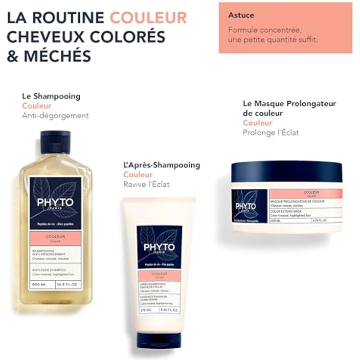 Phyto Color Anti-Fade Shampoo 500 ml, Haarshampoo – Bild 5