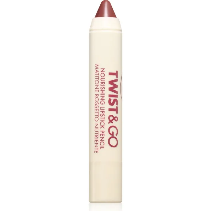 puroBIO Cosmetics Twist&Go, Pflegender Lippenstift in Dark Mauve, 2.9 g, vegan, cremige Textur, betont und formt die Lippen