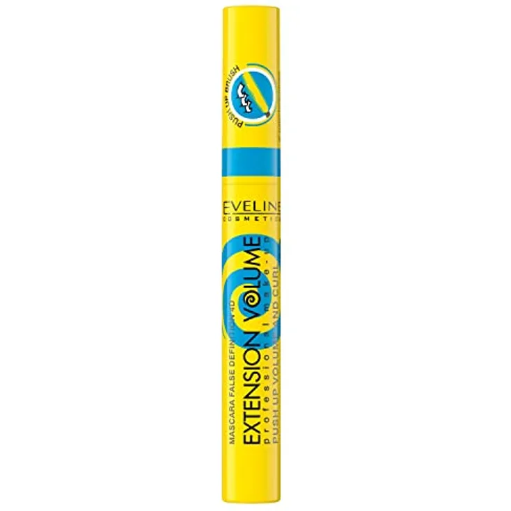 Eveline Cosmetics Extension Volume Push Up Mascara, Verdickung und Locken, 10 ml, Schwarz