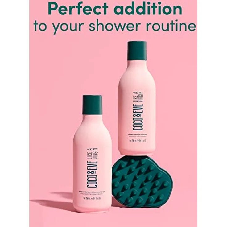 Coco & Eve Shampoo Brush. Gentle Massage Brush with Soft Bristles to Exfoliate Scalp, Remove Dead Skin, Dandruff and Boost Circulation for Hair Growth. – Bild 2