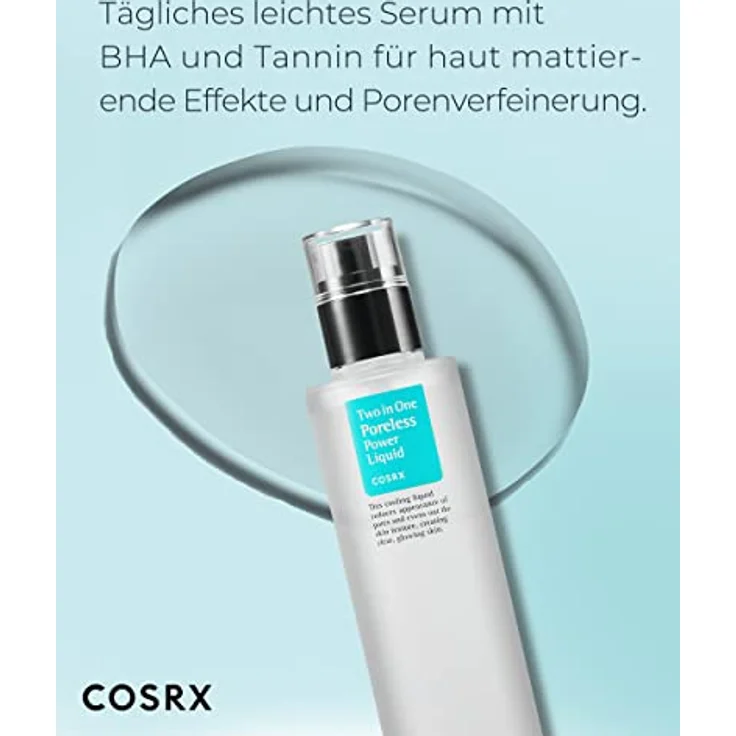 Corsx Two in One Poreless Power Liquid 100 ml, hautglättender und verfeinernder Toner – Bild 2