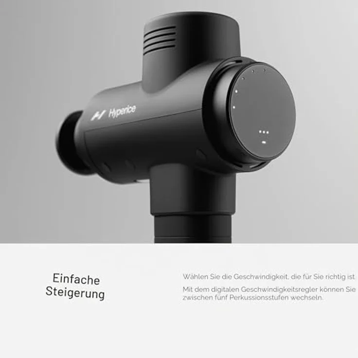 Hyperice Hypervolt 2 Pro, Massagepistole mit 90 Watt Motor, 5 Geschwindigkeitsstufen, Bluetooth, matt-schwarz – Bild 4