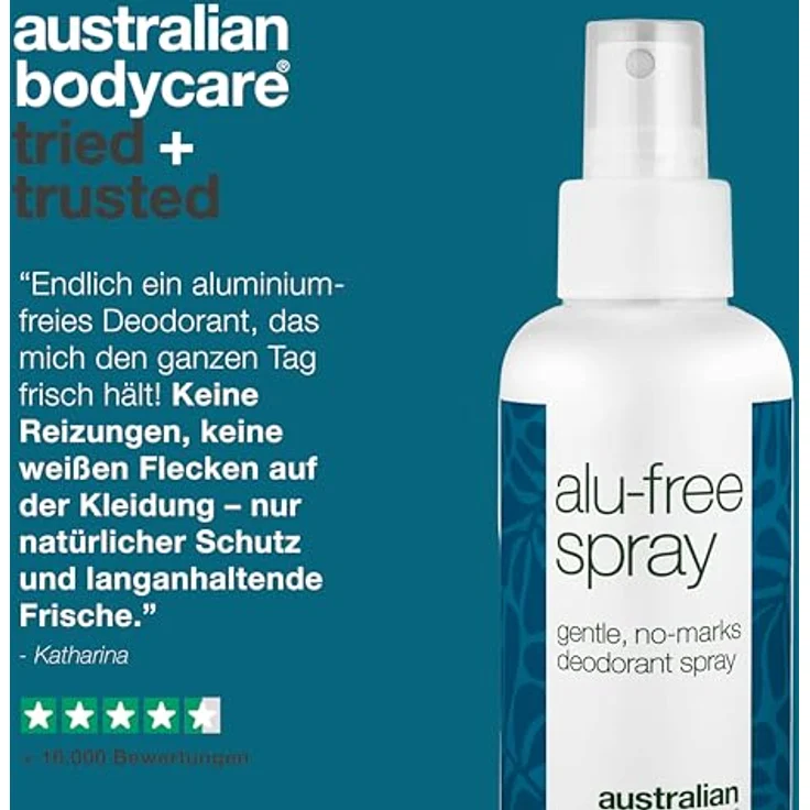 Australian Bodycare Aluminiumfreies Deodorant, lang anhaltender Schutz mit natürlichen Inhaltsstoffen, schnell trocknend, sanft zur Haut, ohne weiße Flecken – Bild 5