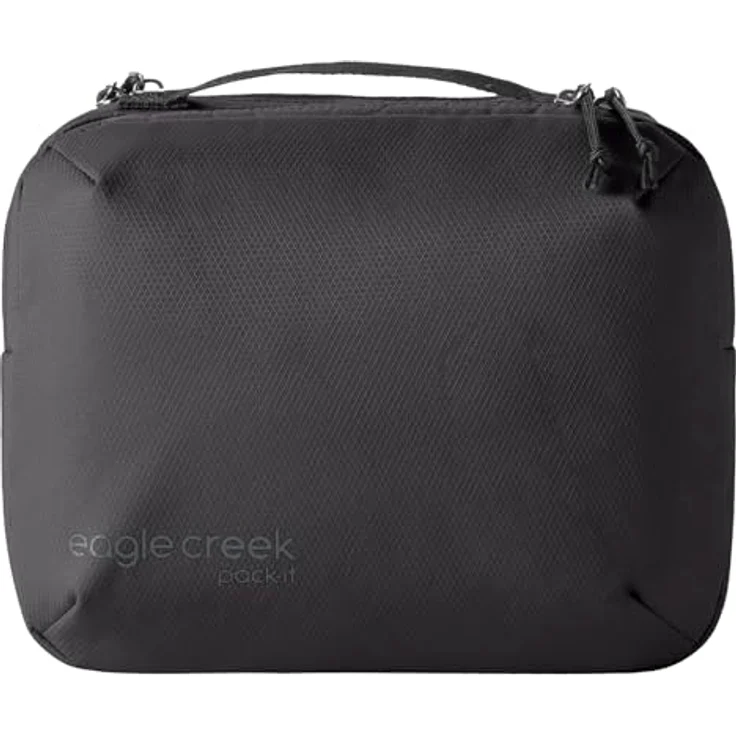 Eagle Creek Pack-It Reveal Necessaire, Kulturbeutel mit Haken, Netz- und Reißverschlussfach, Schwarz, 9.50 l – Bild 2