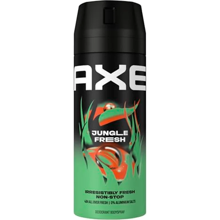 Axe Bodyspray Jungle Fresh, Deo ohne Aluminiumsalze, 48 Stunden lang wirksamer Schutz vor Körpergeruch, 150 ml – Bild 1