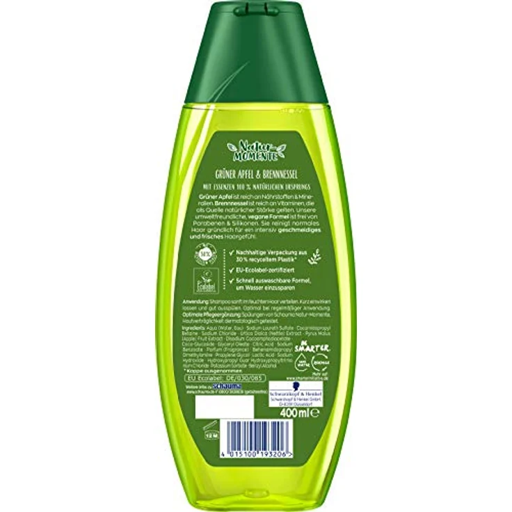 Schwarzkopf Schauma Shampoo Nature Moments Granatapfel & Brennessel 400 ml – Bild 3