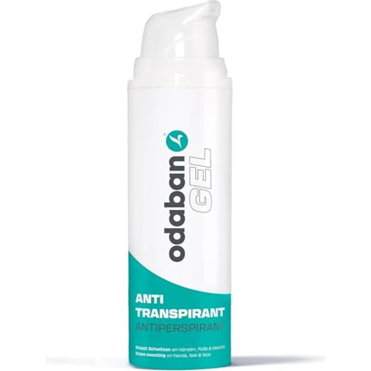 odaban Antitranspirant GEL 50ml gegen schwitzige Hände, schweiß Füße und Schwitzen im Gesicht | gegen achselgeruch | gegen starkes Schwitzen am Kopf | ODABAN ANTIPERSPIRANT, Extrastarker Schutz, wirksam seit 1970 – Bild 1