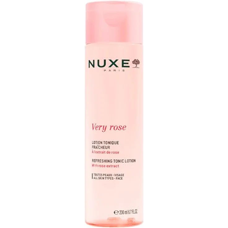 Nuxe Very Rose Refreshing Tonic Lotion, Gesichtswasser für Damen mit Rosenextrakt, 200 ml – Bild 1