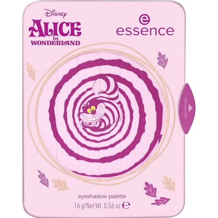 essence Disney Alice in Wonderland Lidschattenpalette 01 - All Smiles Here, 16 g, mit veganen, schimmernden und matten Farbtönen für vielseitige Make-up-Looks – Bild 2