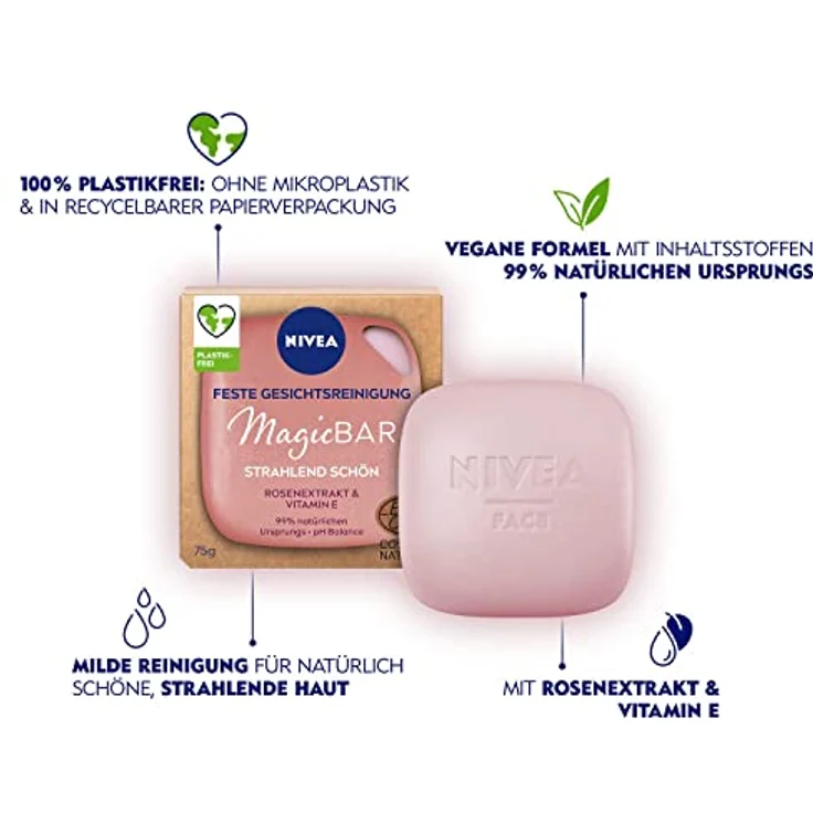Nivea MagicBar Strahlend Schön Gesichtsseife 75 g – Bild 2