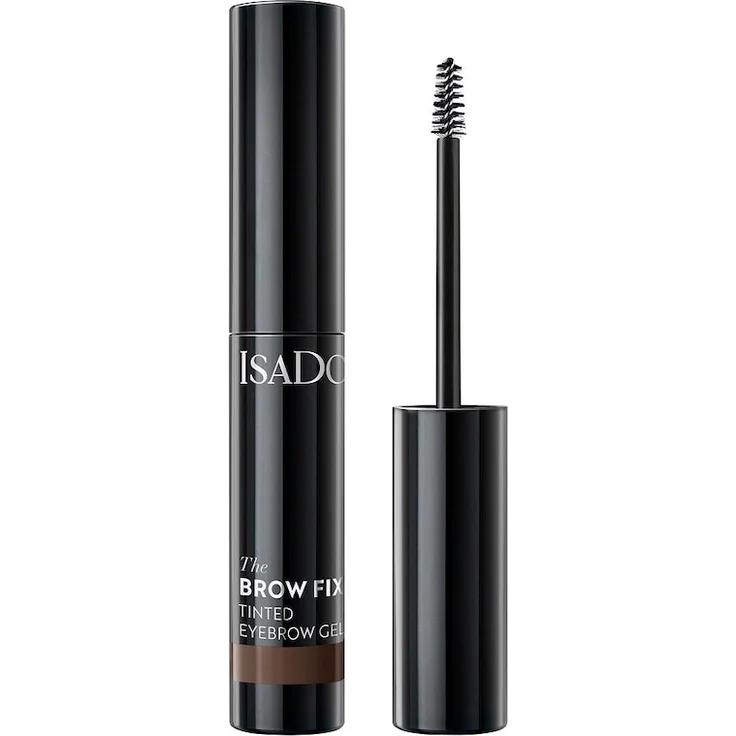 IsaDora Brow Fix Tinted Eyebrow Gel 3,5 ml, getönt, Farbe: Medium Brown, nährende Formel mit Panthenol und Rizinusöl