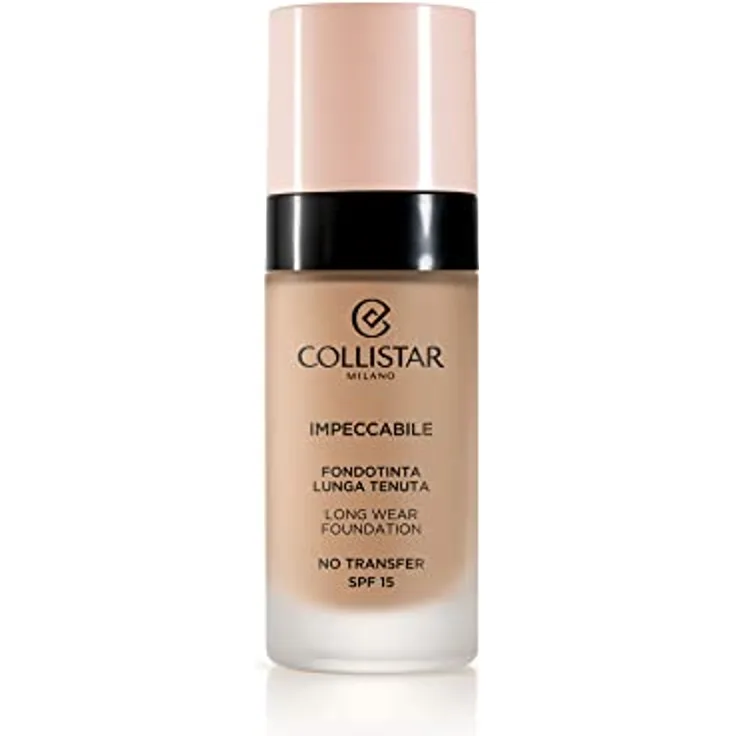 Collistar Unvermeidliche Foundation, lange haltbar, kein Transfer, SPF 15, sofortige Feuchtigkeit und bis zu 120 Stunden, natürliches mattes Finish, zweite Hautoptik, modulierbare Deckkraft, 30 ml