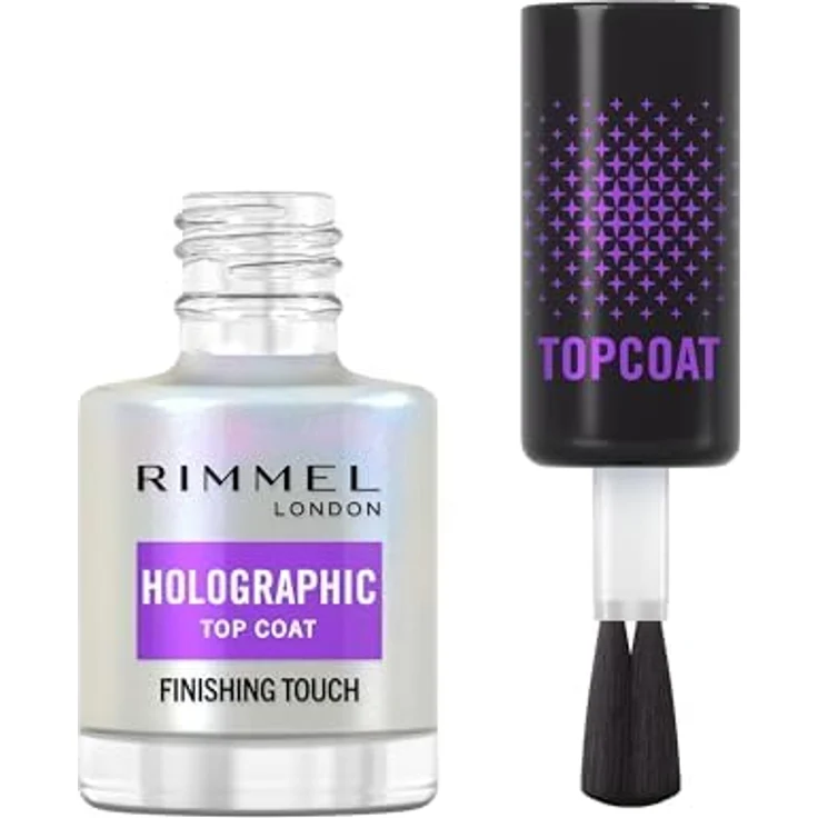 Rimmel London, Holographic Top Coat, Nagelbehandlung, 12 ml – Bild 2