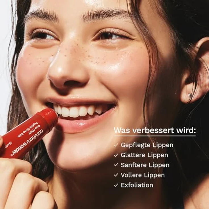 Haruharu Wonder Rose PDRN Peptide Glowy Balm, nährender Lippenbalsam mit Peptiden, 10 ml, für geschmeidige und hydratisierte Lippen – Bild 9
