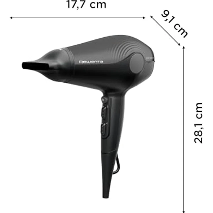 Rowenta Haartrockner UltraSilence CV6430F0, extrem leise mit 2100 W, antistatischer Ionen-Technologie, 6 Temperatureinstellungen, kompakt und leicht – Bild 3