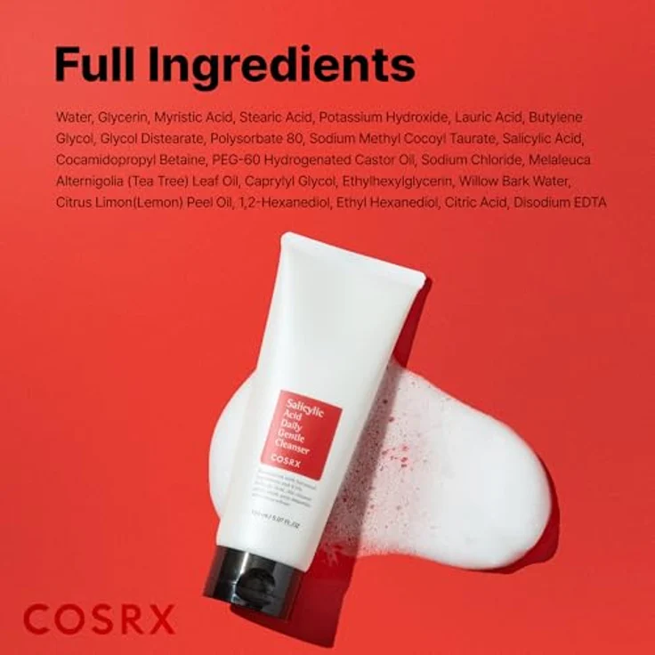 Cosrx Salicylic Acid Daily Gentle Cleanser, Aktiv-Reinigungsschaum mit antioxidativen Wirkungen, 150 ml – Bild 6