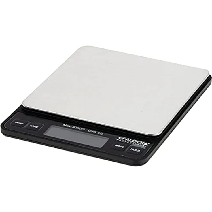 Efalock Professional Waage Micro Scale mit LCD-Display, schwarz-matt