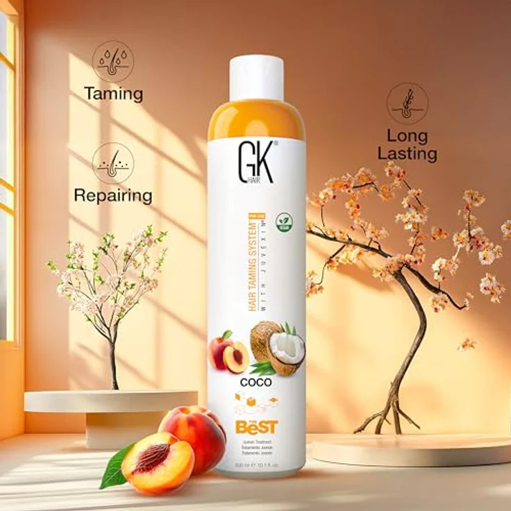 Gk Hair Haarmaske "The Best", 300 ml, mit Coco Juvexin-Technologie zur Revitalisierung und Stärkung von geschädigtem Haar – Bild 3