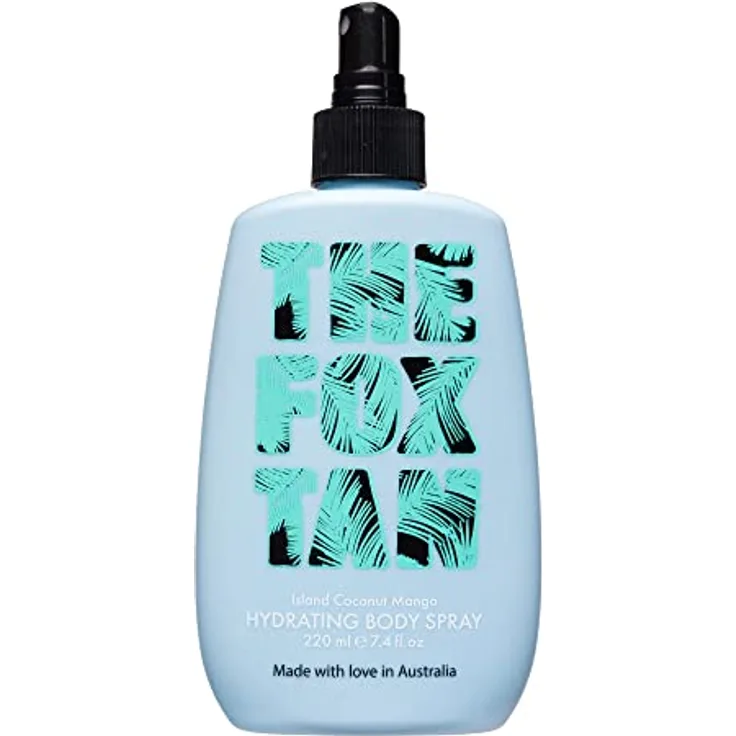 The Fox Tan - Hydrating Body Spray - Feuchtigkeitsspendender, Erfrischender Spray für Körper und Gesicht, geeignet als After Sun, mit Aloe Vera und Rosenwasser, 220 ml