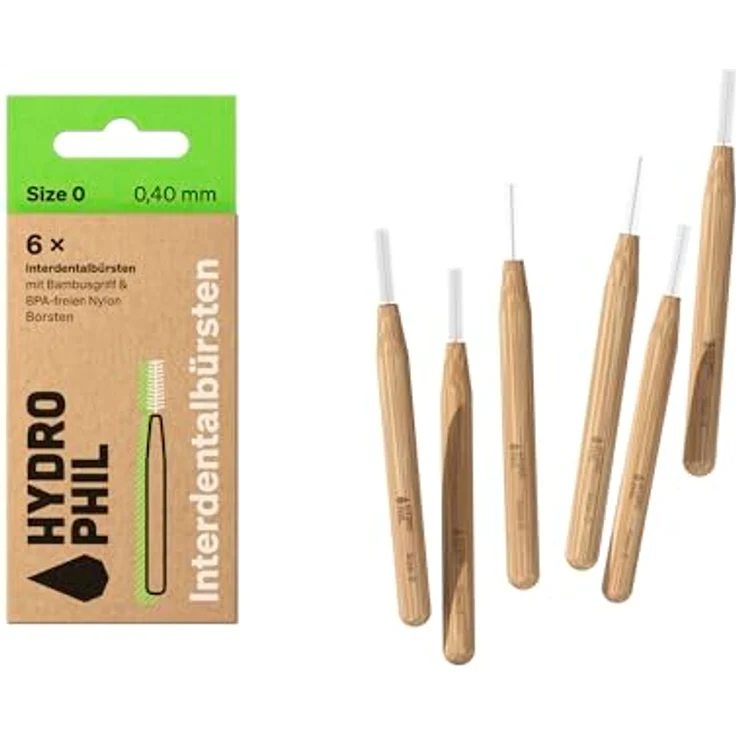 Hydrophil Interdental Sticks 0,40 mm, 6 Stück, zur gründlichen Zahnzwischenraumreinigung – Bild 2