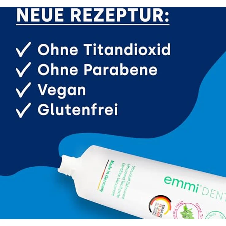 Emmi-dent Fresh Ultraschall-Zahncreme, 3 x 75 ml, speziell für Ultraschallzahnbürsten, sorgt für frischen Atem – Bild 2
