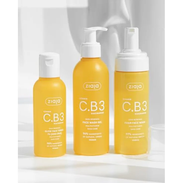Ziaja Vitamin C.B3 Niacinamide Gesichtswasser, 120 ml, erfrischend und hautklärend, vegan – Bild 3