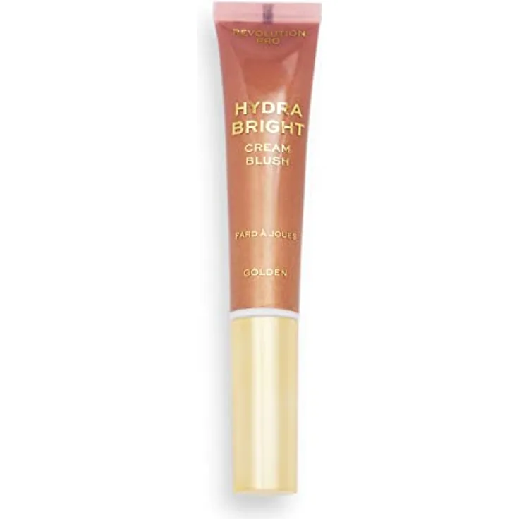 Revolution Pro, Hydra Bright Cream Blusher, mit Hyaluronsäure und Vitamin E, taufrisches Finish, leichte Formel, Golden, 12ml