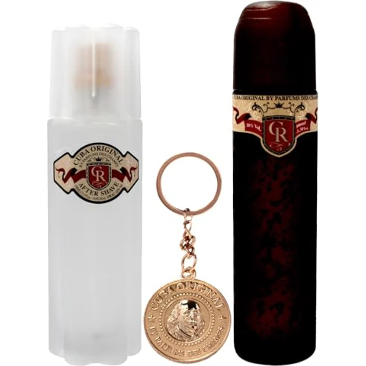 Cuba Royal Set Eau de Toilette (EdT) 100 ml + Rasierwasser 100 ml + Schlüsselanhänger – Bild 2