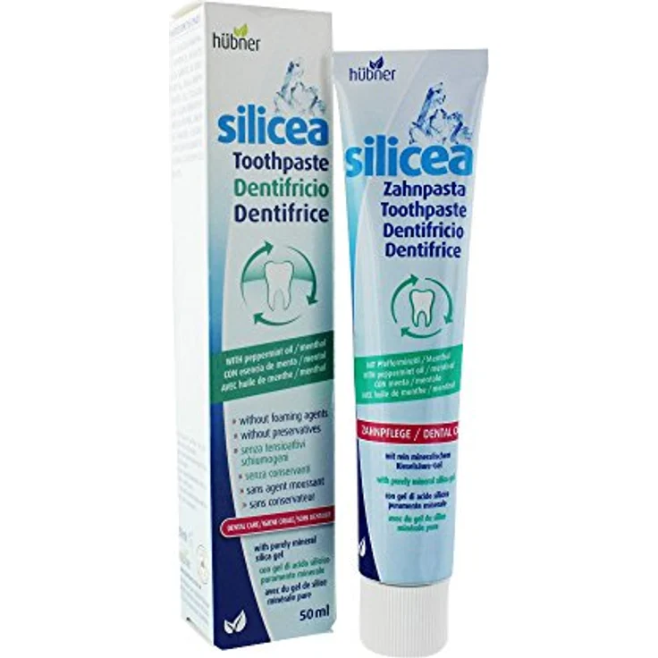 Hübner Silicea Mit Pfefferminzöl 50 ml, für saubere Zähne & frischen Atem – Bild 2