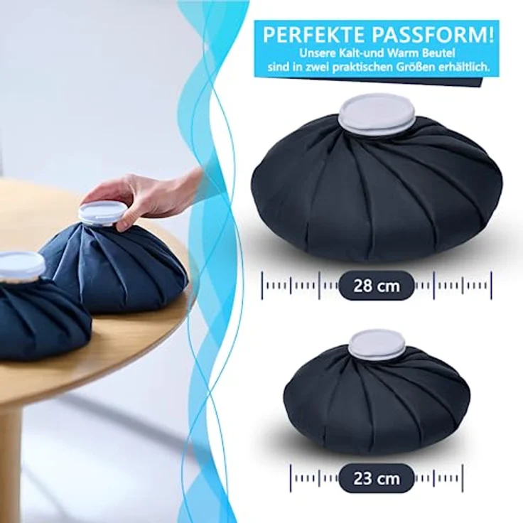 IEA Medical Wärme- & Eisbeutel 28 cm – wiederverwendbar, flexibel, für Kälte- & Wärmetherapie, ideal bei Schmerzen, Blau – Bild 7