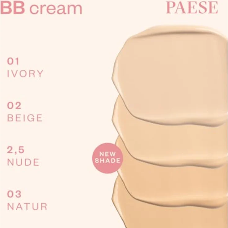 Paese BB Cream, getönte Tagescreme mit Hyaluronsäure, Farbton 02 Beige, 30 ml, vegan, spendet Feuchtigkeit, kaschiert Unreinheiten – Bild 2