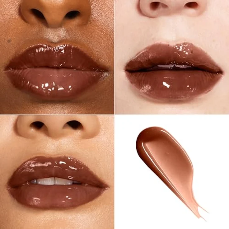 Rimmel Thrill Seeker Glassy Gloss Lipgloss für mehr Volumen, Farbton 800 Chocolate Glaze, 10 ml – Bild 5