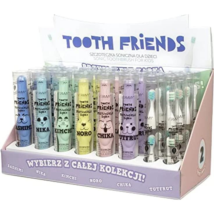 Vitammy Tooth Friends Schallzahnbürste für Kinder, pink-CHIKA, geeignet ab 3 Jahren – Bild 7