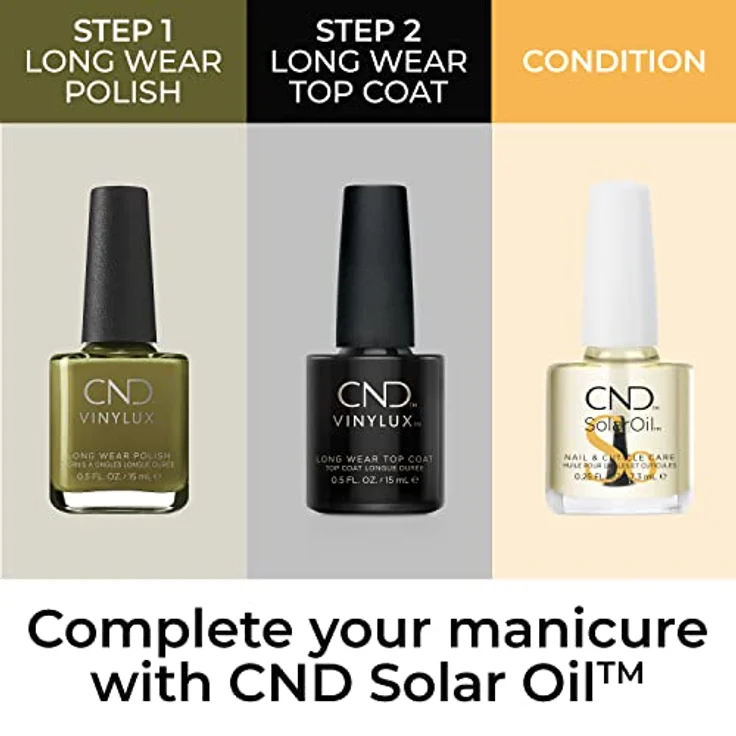 CND Vinylux - Langanhaltender Nagellack - Klassischer Nagellack - Olive Grove #403 15 ml – Bild 5