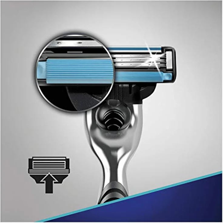 Gillette Mach3 Rasierer, 1 Rasierer mit 2 Rasierklingen – Bild 5