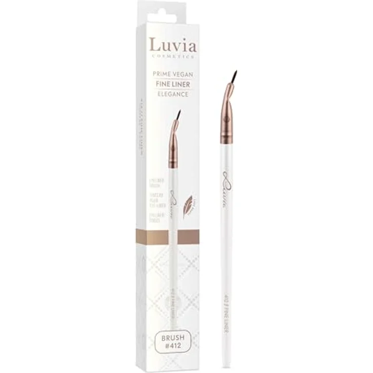 Luvia Prime Vegan Fine Liner Elegance 412, Präziser Lidschattenpinsel mit veganen Nurai-Pinselhaaren – Bild 1