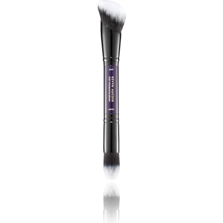 Kevyn Aucoin Women's The Duet Foundation-Pinsel, 1 Stück - Doppelendiges Design, präzise Grundierung und schonendes Verblenden, softes Kunsthaar – Bild 1