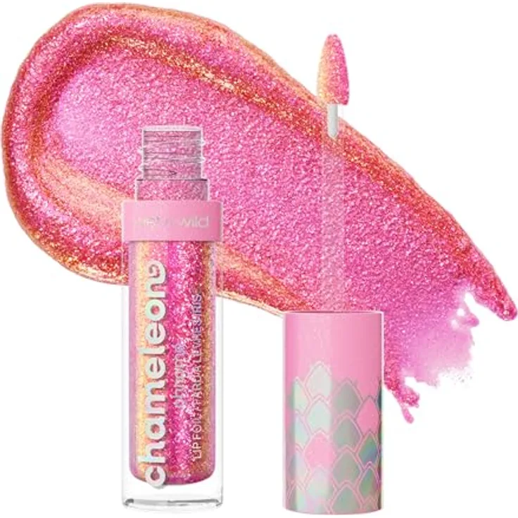 Wet n Wild Chameleon Chrome Lip Foil Lipgloss mit holografischen Effekten, Farbton Halo's Way, 3 ml