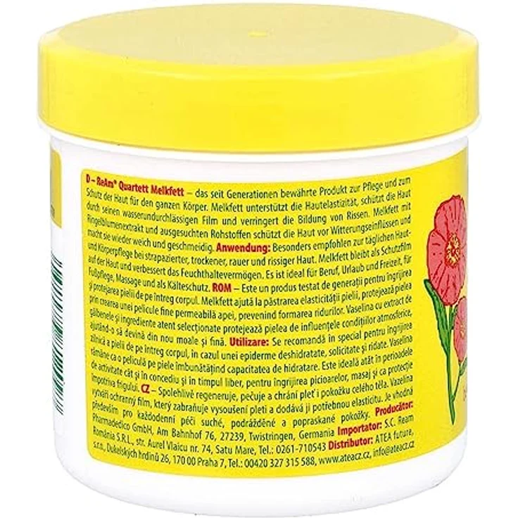 Axisis Melkfett Mit Ringelblume Ream Quartett Creme 250 ml  – Bild 2