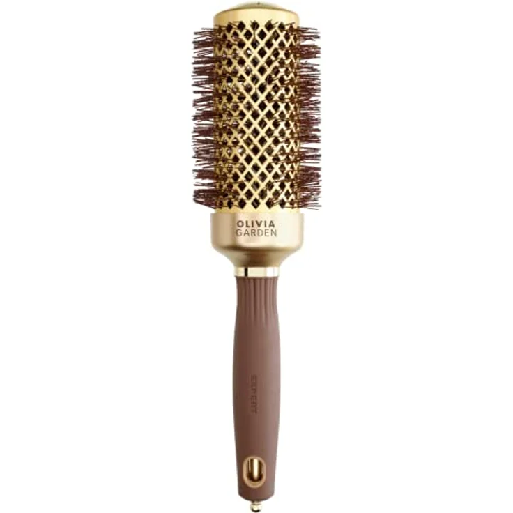 Olivia Garden - Expert Blowout Shine Gold & Brown Hairbrush - 45 – Bild 1