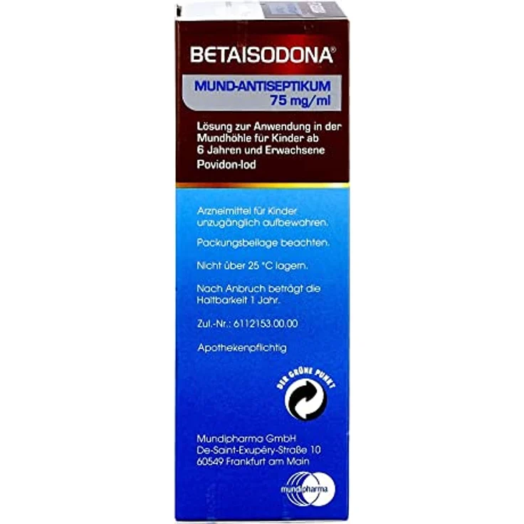 Hermes BETAISODONA Mund-Antiseptikum 100 ml, effektives Antiseptikum zur Mundhygiene – Bild 3