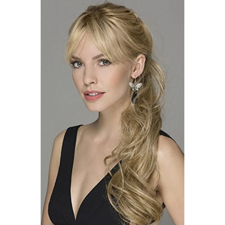 Ellen Wille Power Pieces Haarteil, modisch gewellte Zopfverlängerung, 50 cm, Champagne New Natural Blonde – Bild 1