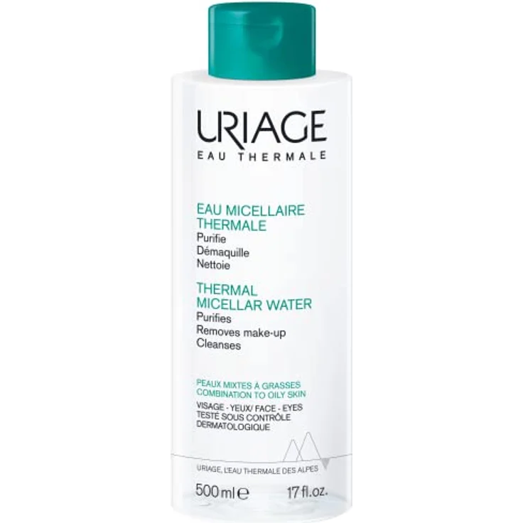 Uriage Agua Micelar Termal P.Mixta 500Ml, Feuchtigkeitsspendendes und pflegendes Duschgel sensitiv – Bild 1
