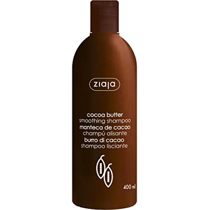 Ziaja Manteca De Cacao Champú, glättendes Shampoo mit Kakaobutter für trockenes Haar, 400 ml, vegan