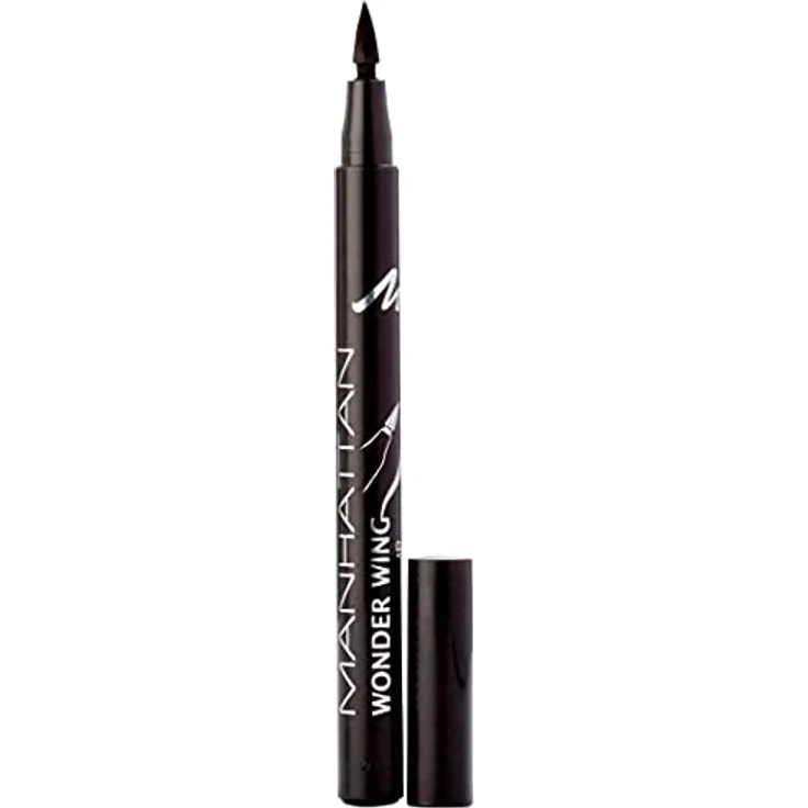 Manhattan Wonder Wing Eyeliner & Stamp, Schwarzer Stempel Eyeliner für einen Idealen symmetrischen Lidstrich, Farbe Black 001, 1 x 1.6ml – Bild 1