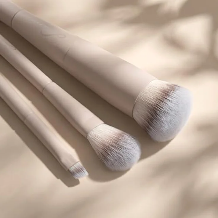 Luvia Cosmetics Gesichtspinsel Duo Voyage - Nude Aura Concealer-Pinsel Set mit Buffer und Duo Glam Pouch für Damen – Bild 2