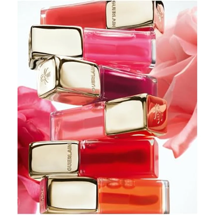 Guerlain KissKiss Bee Glow Lip Oil, 9,5 ml Lippenstift in 319 Peach Glow, pflegend und hochglänzend – Bild 7