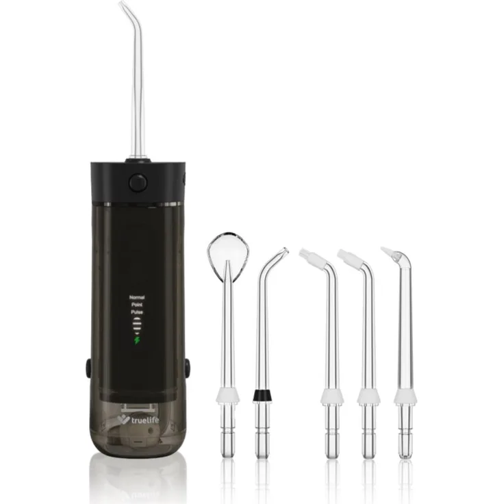 TrueLife AquaFloss Mini M50, Munddusche für Interdentalreinigung, schwarz