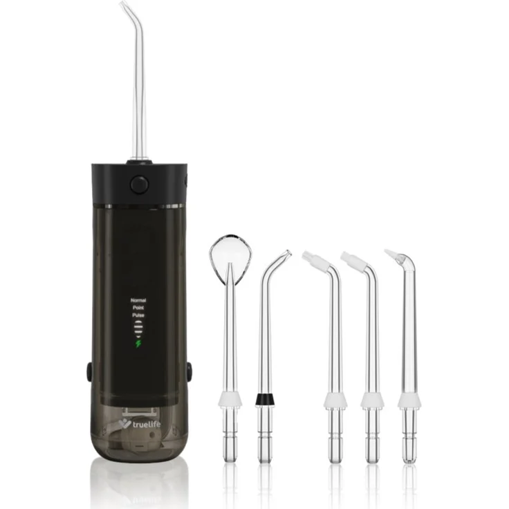TrueLife AquaFloss Mini M50, Munddusche für Interdentalreinigung, schwarz