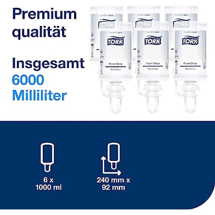 Tork 520701 Schaumseife 1000 ml 6St. für Alle Hauttypen geeignet – Bild 3